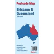 Queensland & Brisbane Postcode Map (Folded)